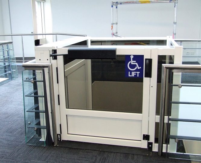 Genesis Vertical Platform Lift with Half-Door